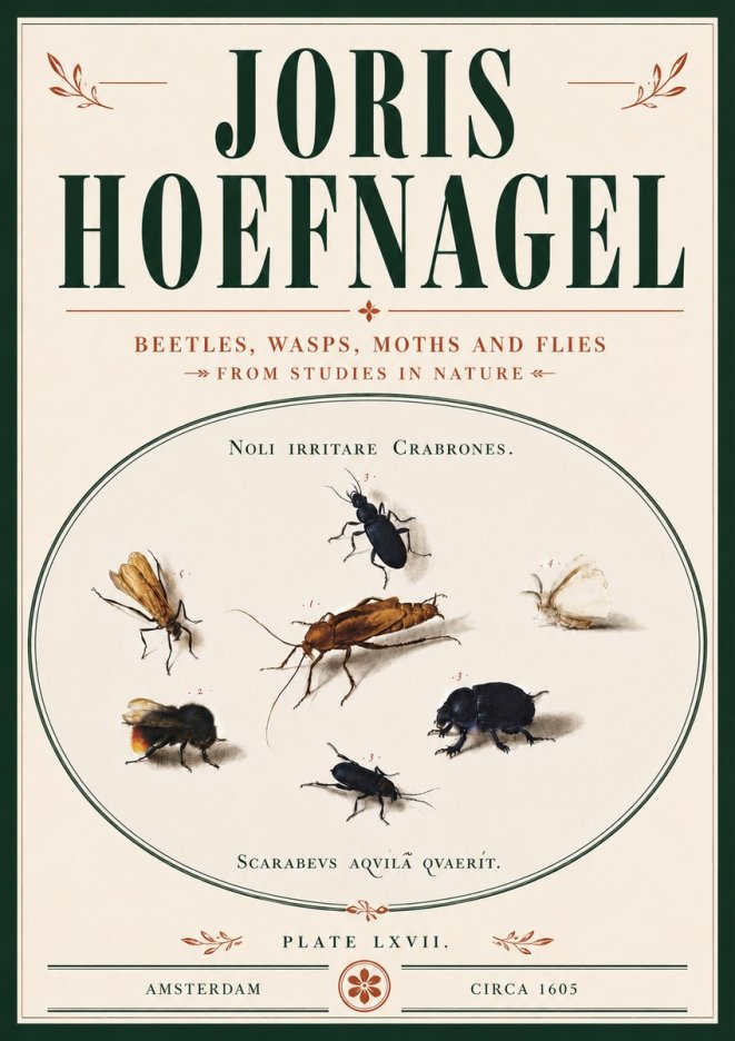 Joris Hoefnagel Scarabeus Aqvilä Qvaerit. No6 - Poster