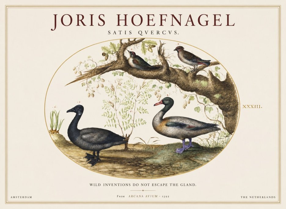 Joris Hoefnagel Satis Quercus. Birds of the Marsh No2 - Poster