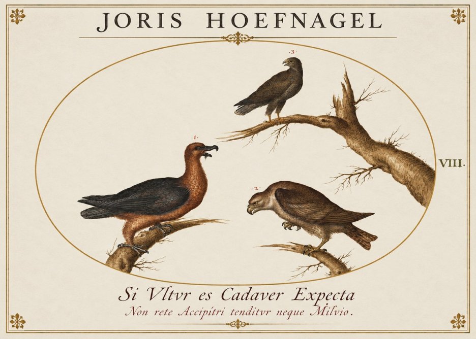 Joris Hoefnagel Birds of Prey No2 - Poster