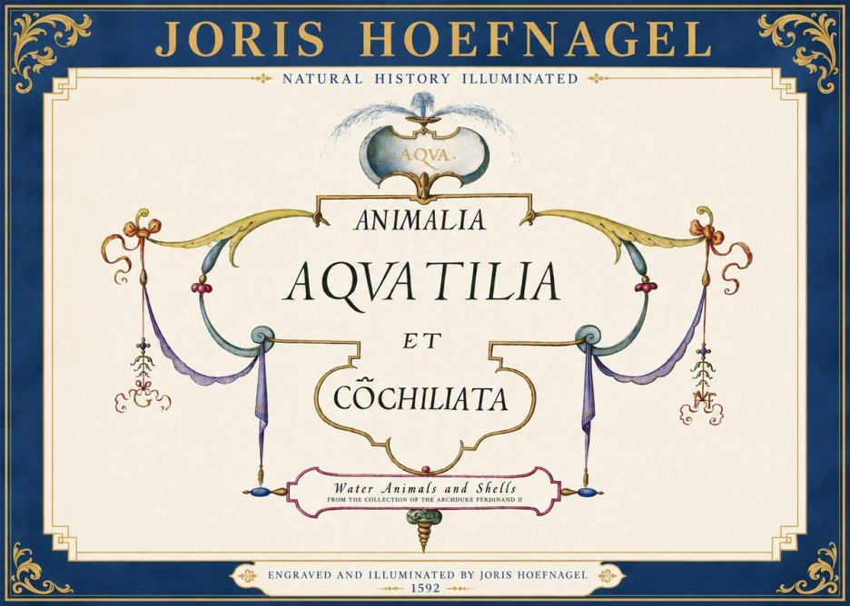 Joris Hoefnagel Animalia Aquatilia Et Cochiliata No3 - Poster