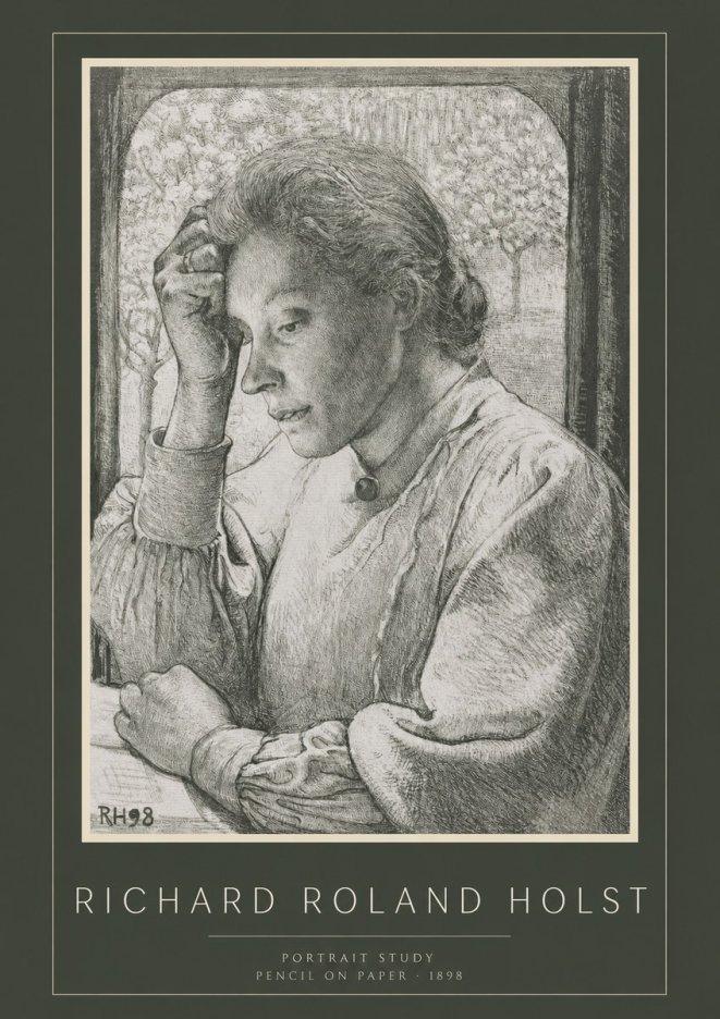 Richard Roland Holst Portrait Study No2 - Poster