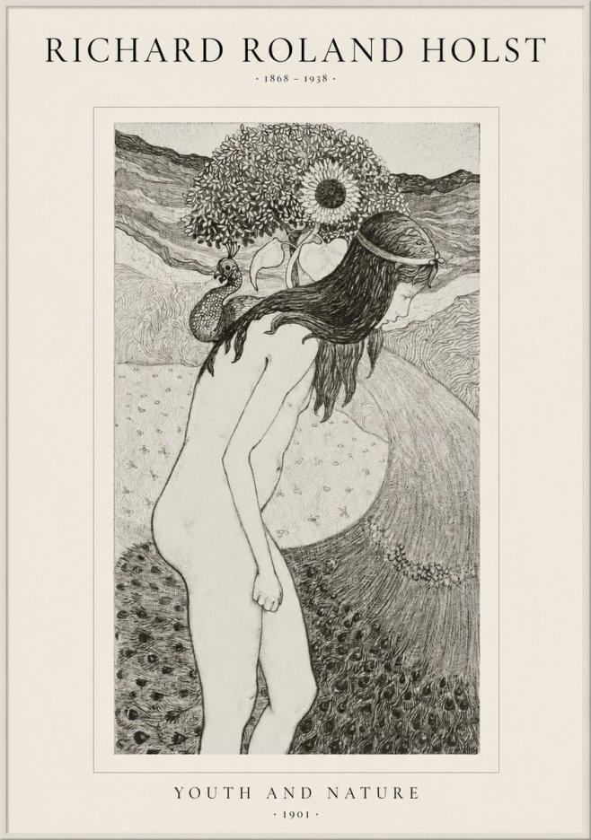 Richard Roland Holst Youth and Nature No1 - Poster