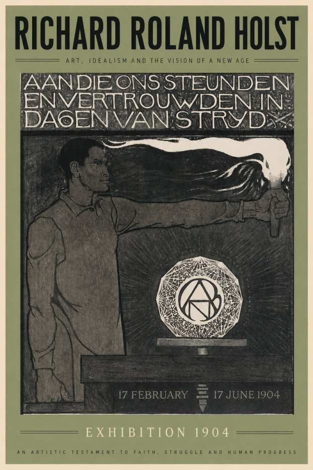 Richard Roland Holst Aan Die Ons Steunden En Vertrouwden in Dagen Van Stryd No2 - Poster