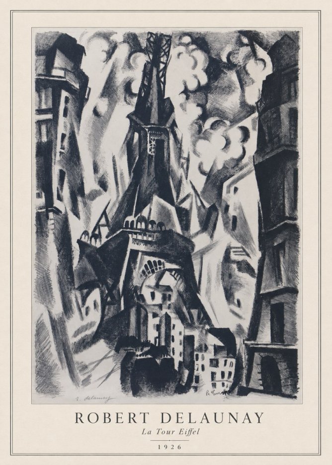 Robert Delaunay La Tour Eiffel No3 - Poster