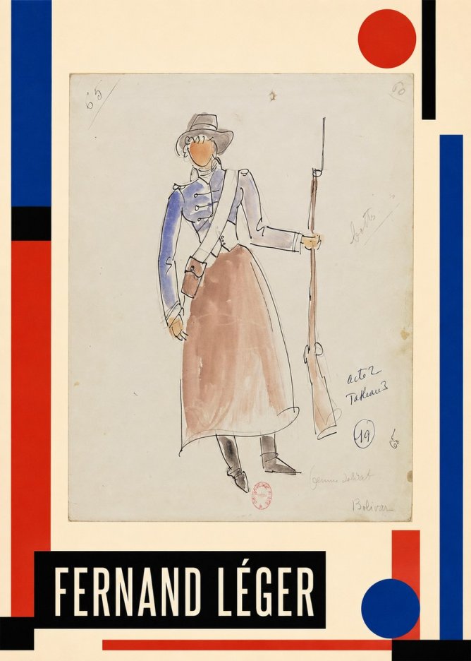 Fernand Léger Jeune Soldat No3 - Poster