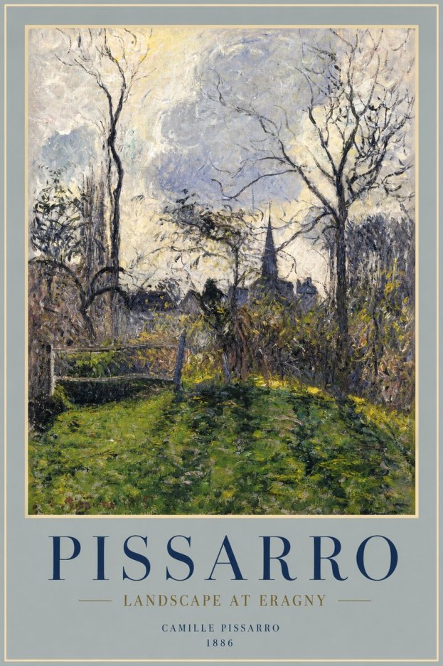 Pissarro Landscape at Eragny No2 - Poster