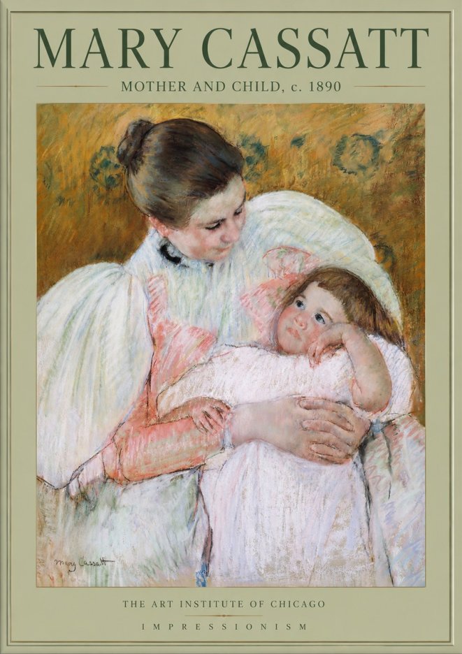 Mary Cassatt Mother and Child VI No2 - Poster