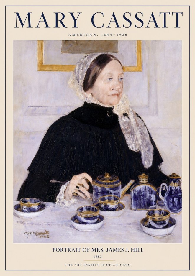 Mary Cassatt Portrait of Mrs. James J. Hill No3 - Poster