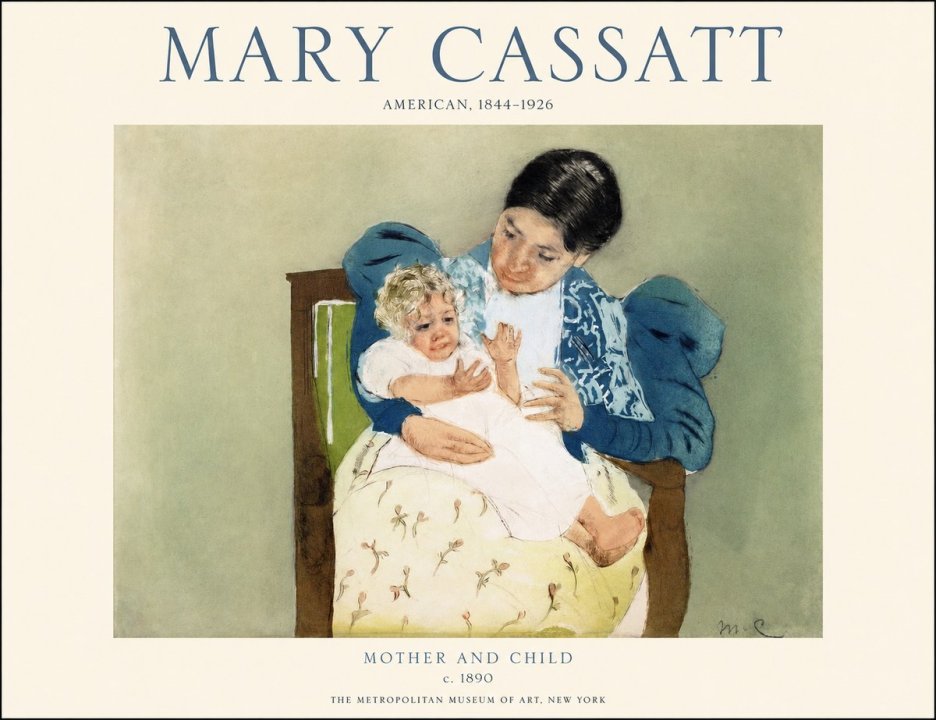Mary Cassatt Mother and Child VIII No1 - Poster