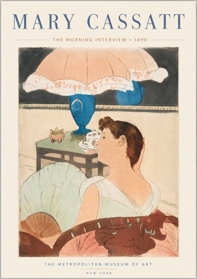 Mary Cassatt The Morning Interview No6 - Poster