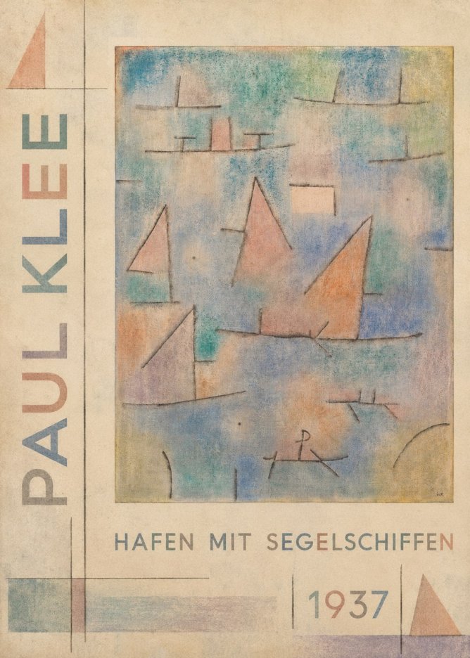 Paul Klee Hafen Mit Segelschiffen No5 - Poster