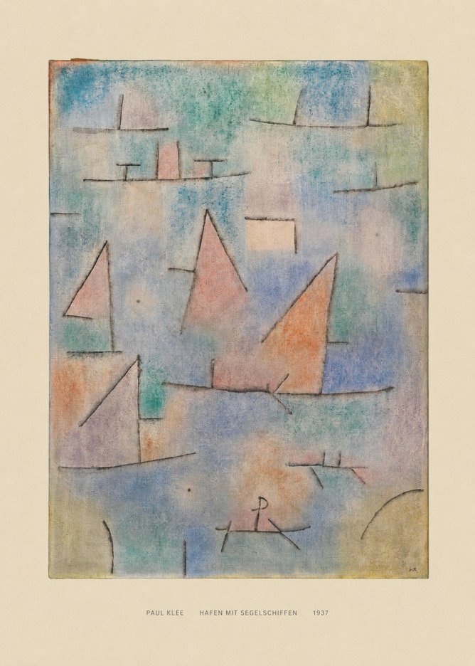Paul Klee Hafen Mit Segelschiffen No6 - Poster