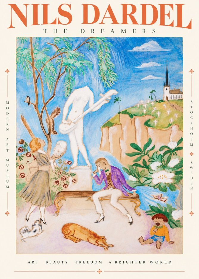 Nils Dardel The Song No6 - Poster