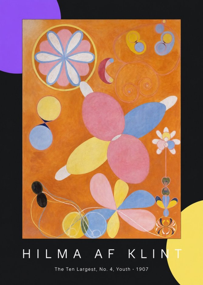 Hilma af Klint The Ten Largest, No. 4, Youth No5 - Poster