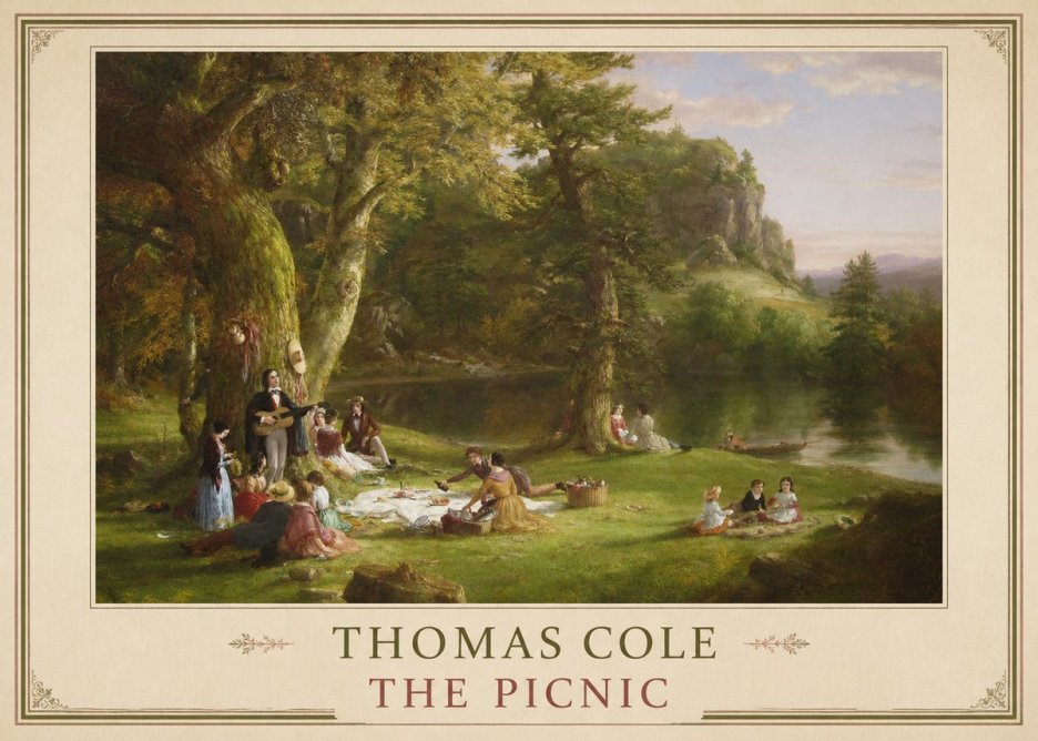 Thomas Cole The Picnic No2 - Poster