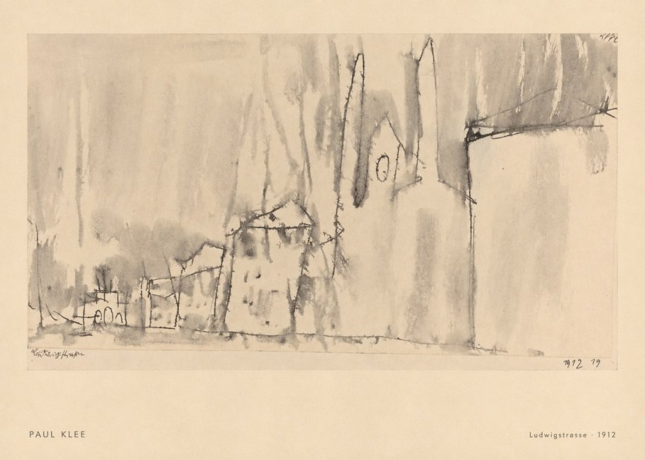 Paul Klee Ludwigstrasse No6 - Poster