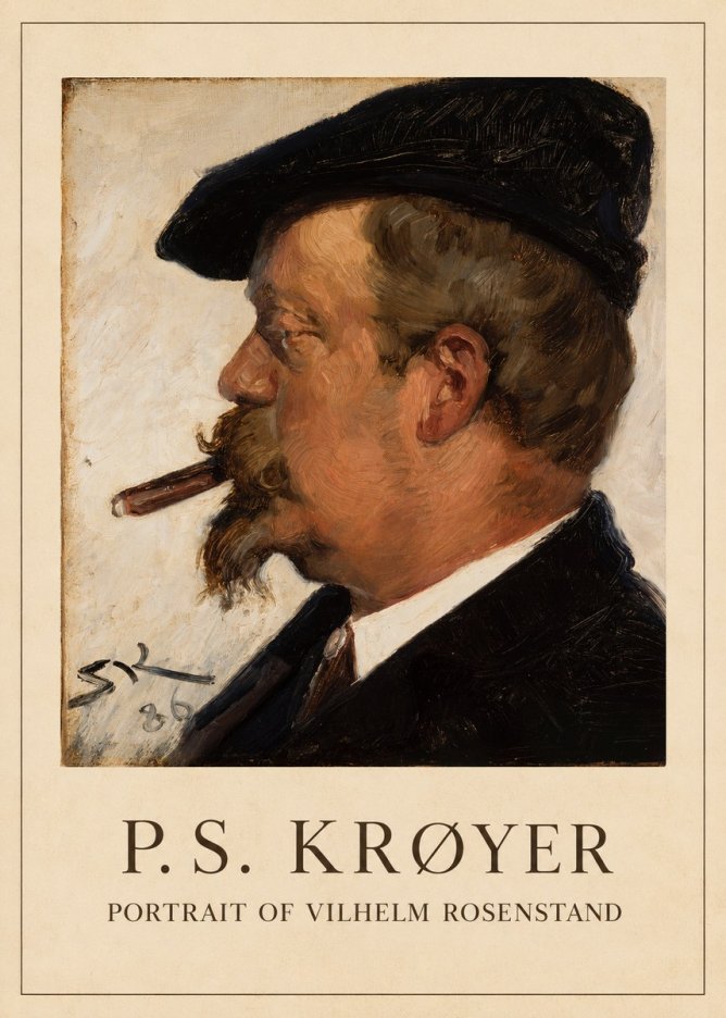P.S. Krøyer Portrait of Vilhelm Rosenstand No1 - Poster
