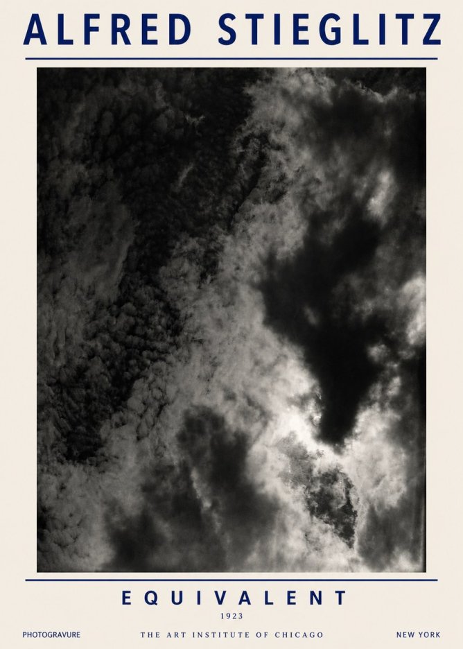Alfred Stieglitz Equivalent V No3 - Poster
