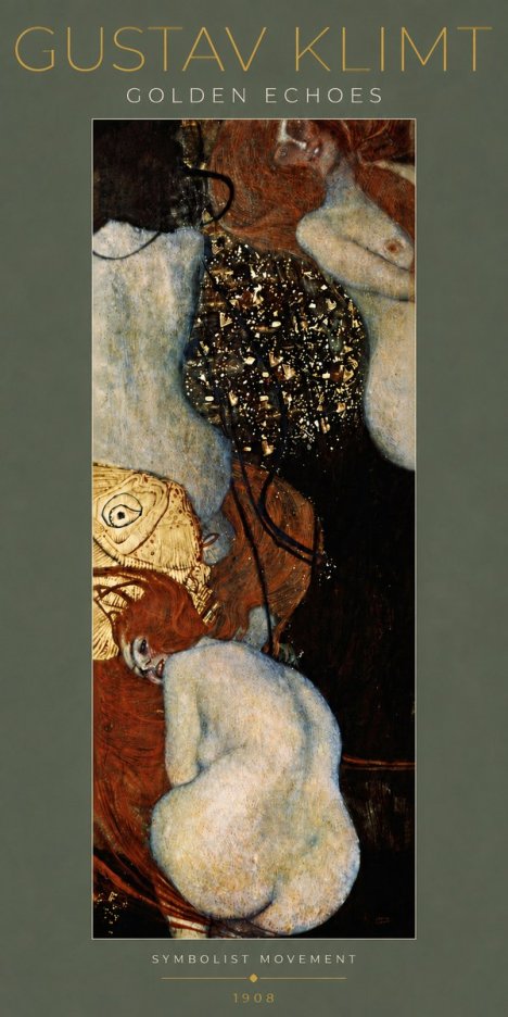 Klimt Golden Echoes No5 - Poster