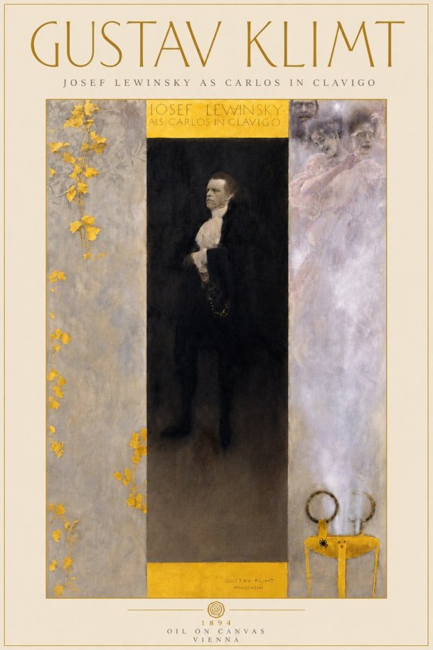 Klimt Josef Lewinsky as Carlos in Clavigo No6 - Poster