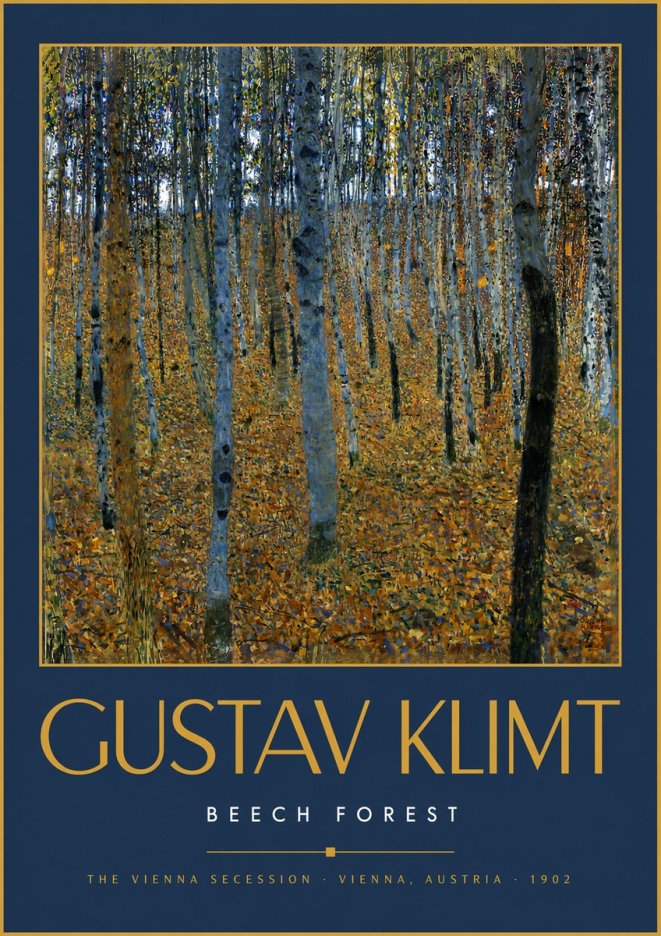 Klimt Beech Forest No6 - Poster