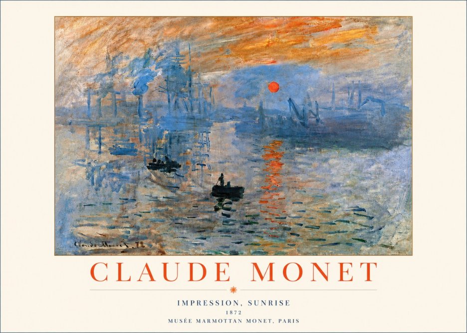 Monet Impression, Sunrise I No4 - Poster