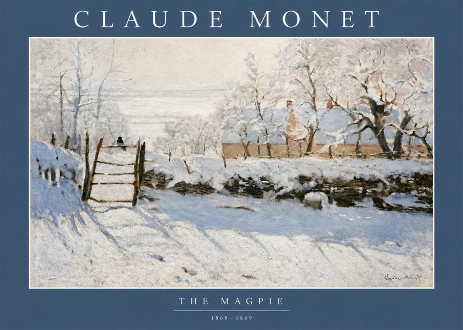 Monet The Magpie No2 - Poster
