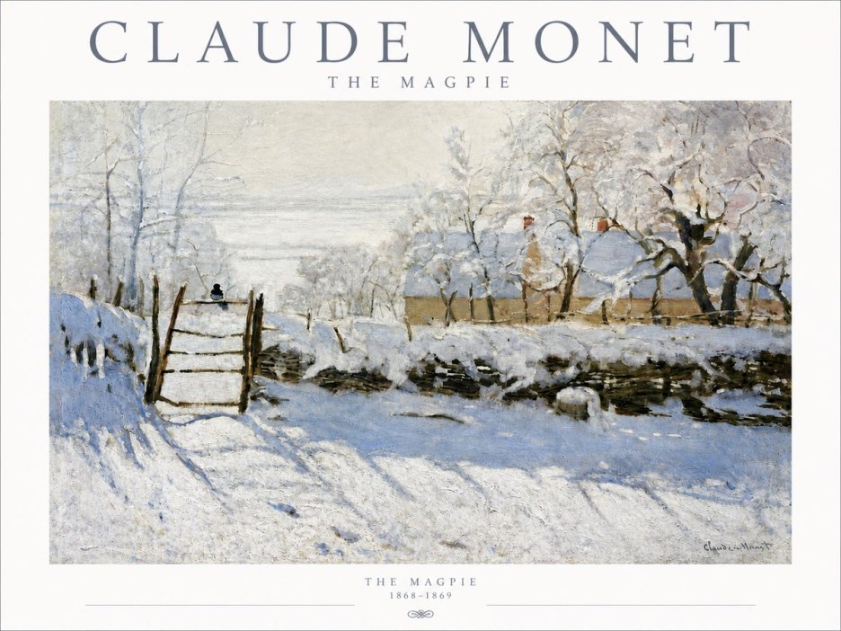 Monet The Magpie No3 - Poster