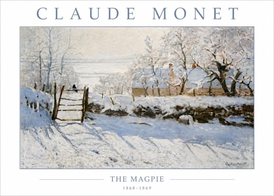 Monet The Magpie No6 - Poster