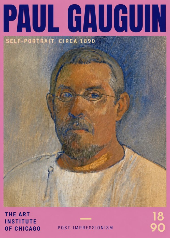 Paul Gauguin Self-portrait I No2 - Poster