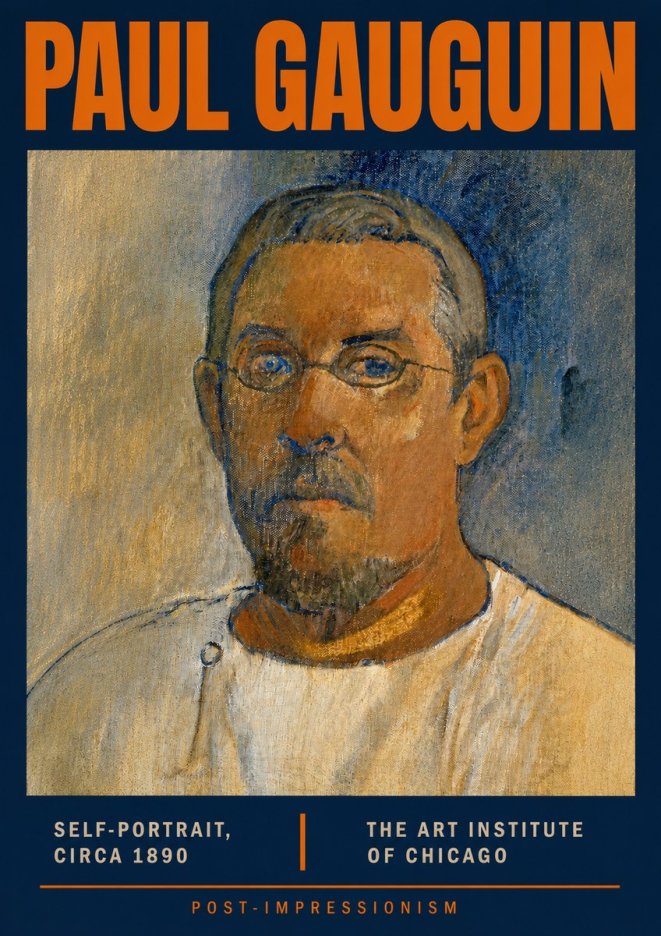 Paul Gauguin Self-portrait I No3 - Poster
