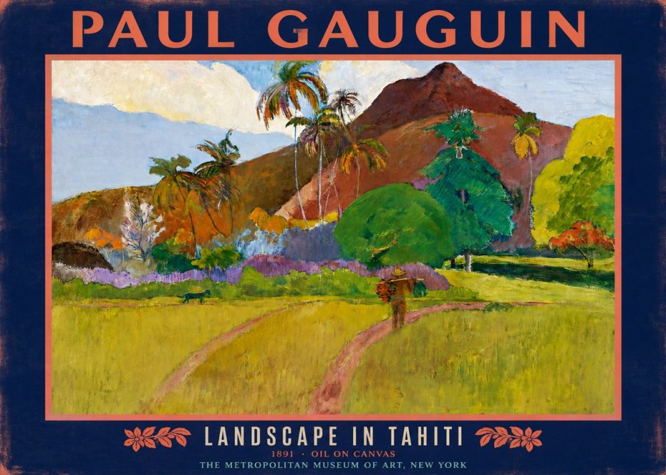 Paul Gauguin Landscape in Tahiti II No2 - Poster