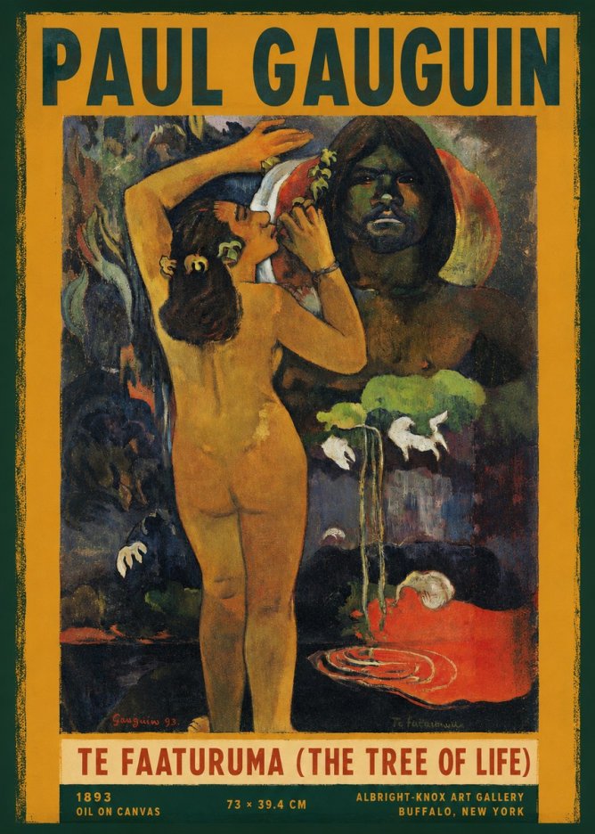 Paul Gauguin Te Faaturuma (the Tree of Life) No2 - Poster
