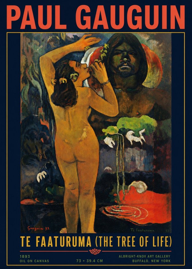 Paul Gauguin Te Faaturuma (the Tree of Life) No4 - Poster
