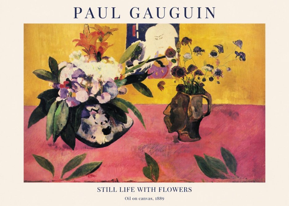 Paul Gauguin Still Life with Flowers No1 - Poster