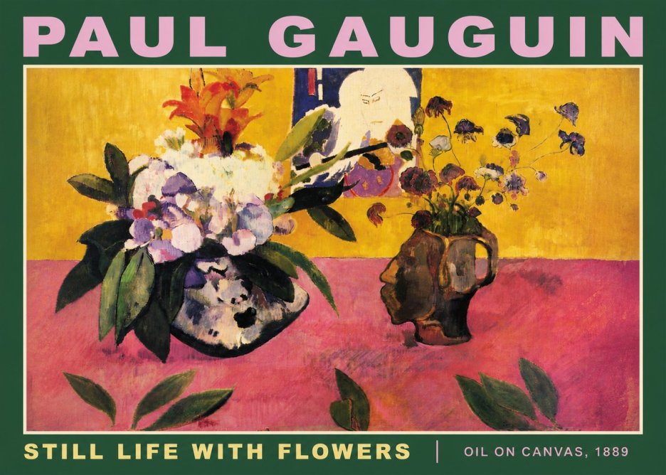 Paul Gauguin Still Life with Flowers No4 - Poster