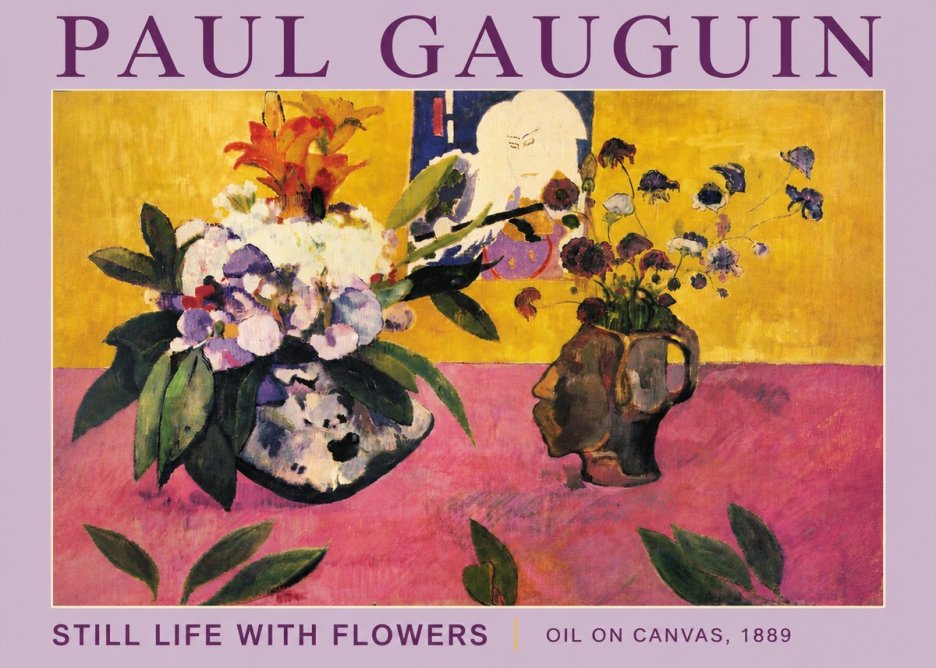 Paul Gauguin Still Life with Flowers No5 - Poster