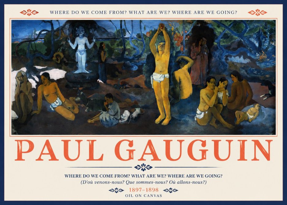 Paul Gauguin D'où Venons Nous? Que Sommes Nous? Où Allons Nous? No3 - Poster