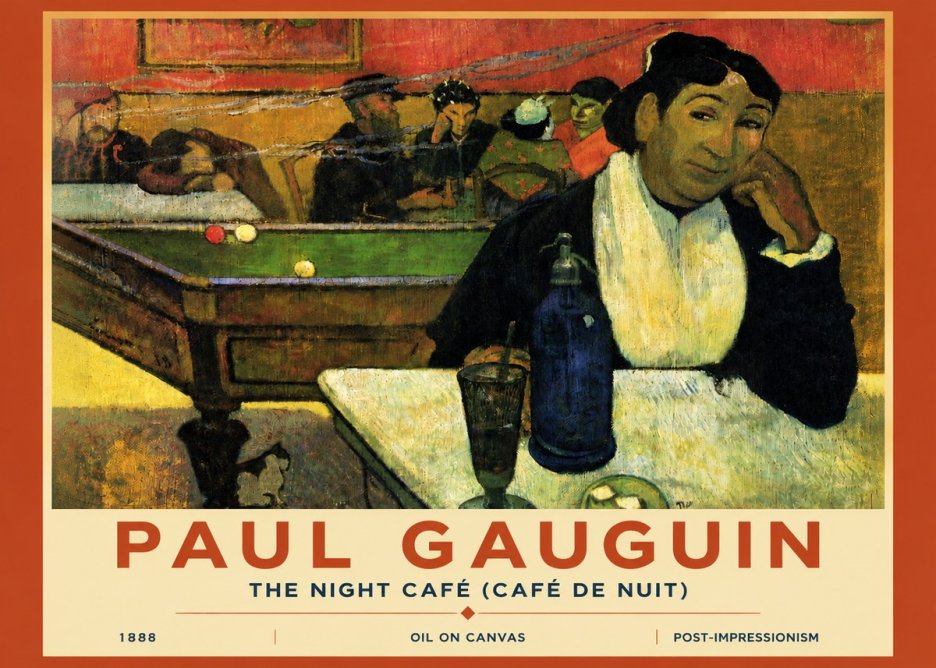 Paul Gauguin The Night Café (Café De Nuit) No4 - Poster