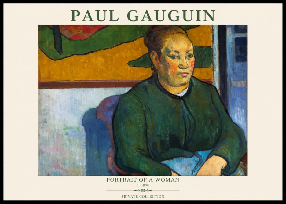 Paul Gauguin Portrait of a Woman No1 - Poster