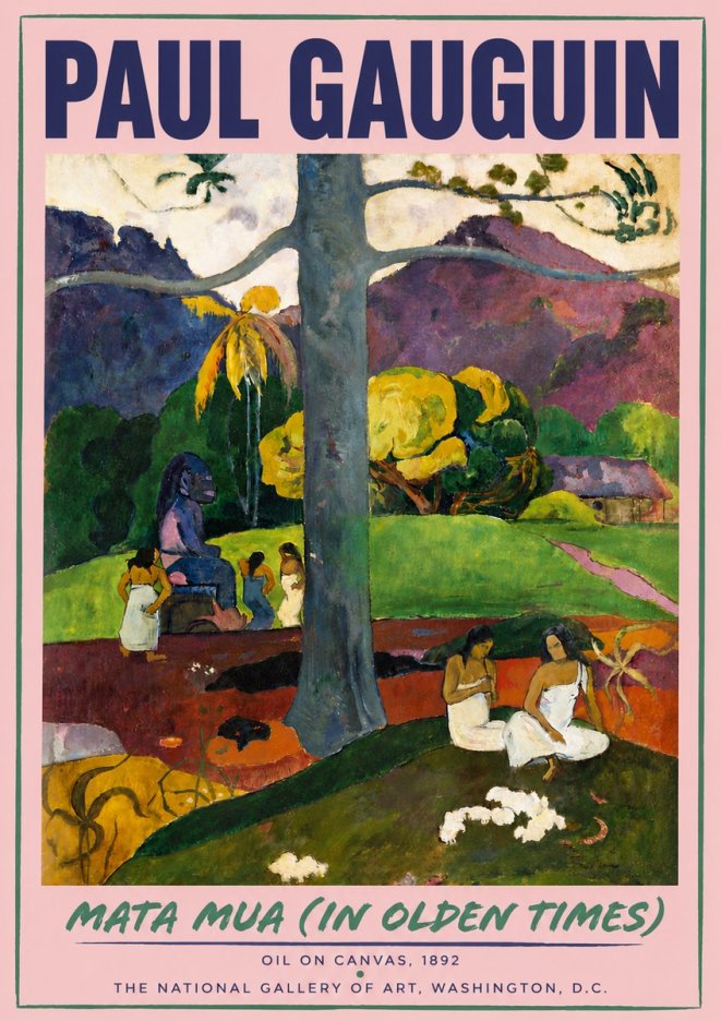 Paul Gauguin Mata Mua (in Olden Times) No5 - Poster