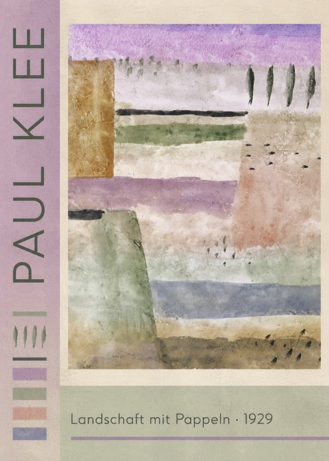 Paul Klee Landschaft Mit Pappeln No2 - Poster