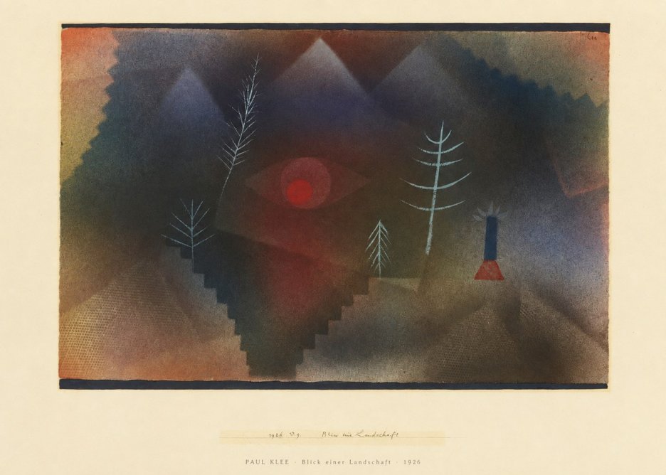 Paul Klee Blick Einer Landschaft No6 - Poster