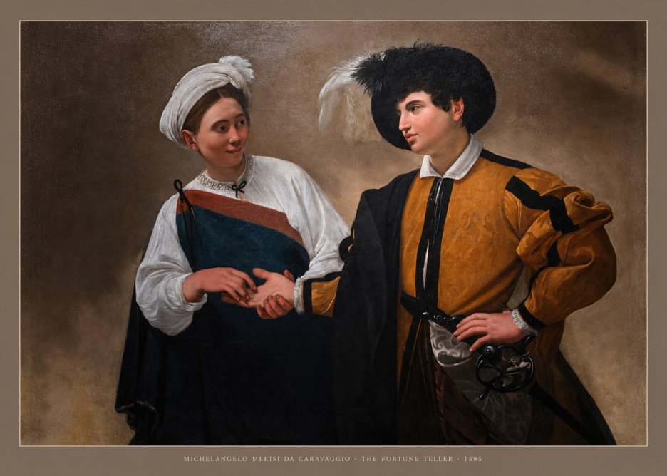 Michelangelo Merisi da Caravaggio The Fortune Teller II No5 - Poster