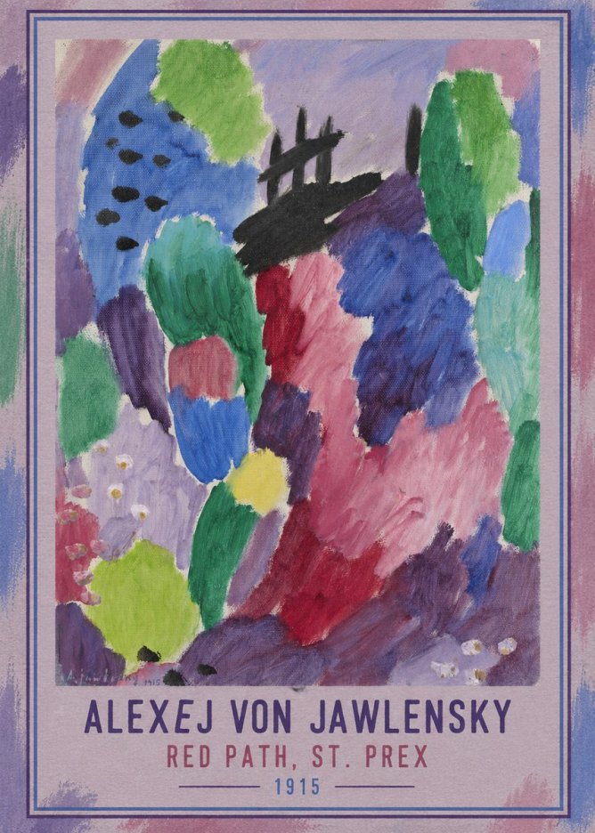 Alexej von Jawlensky Red Path, St. Prex II No3 - Poster
