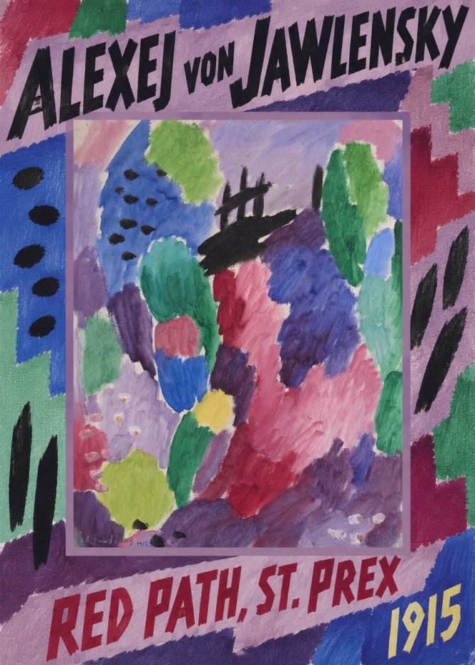 Alexej von Jawlensky Red Path, St. Prex II No5 - Poster