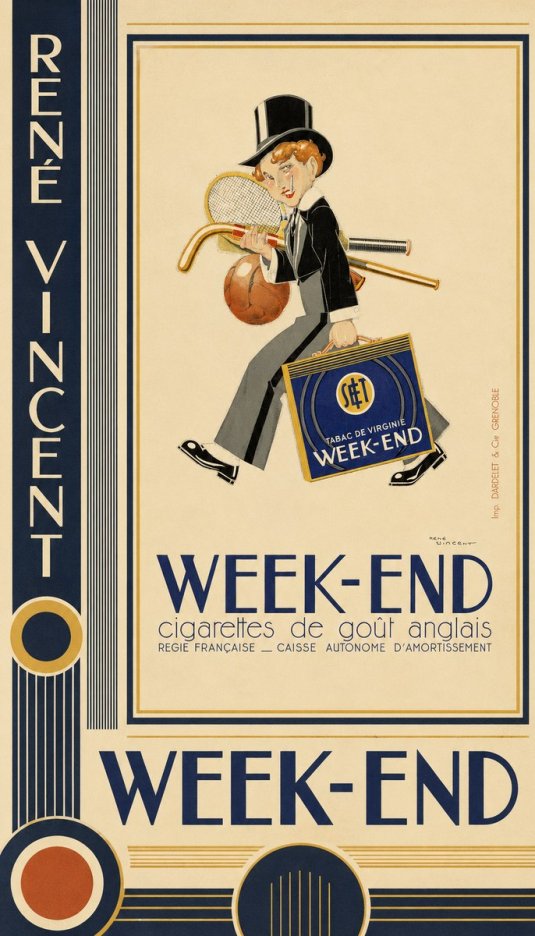 René Vincent Week-end No5 - Poster