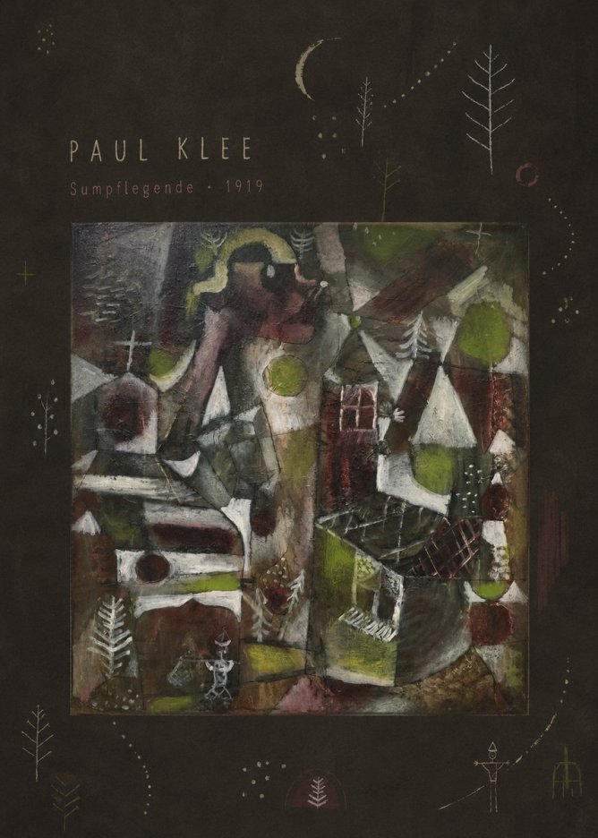 Paul Klee Sumpflegende II No3 - Poster
