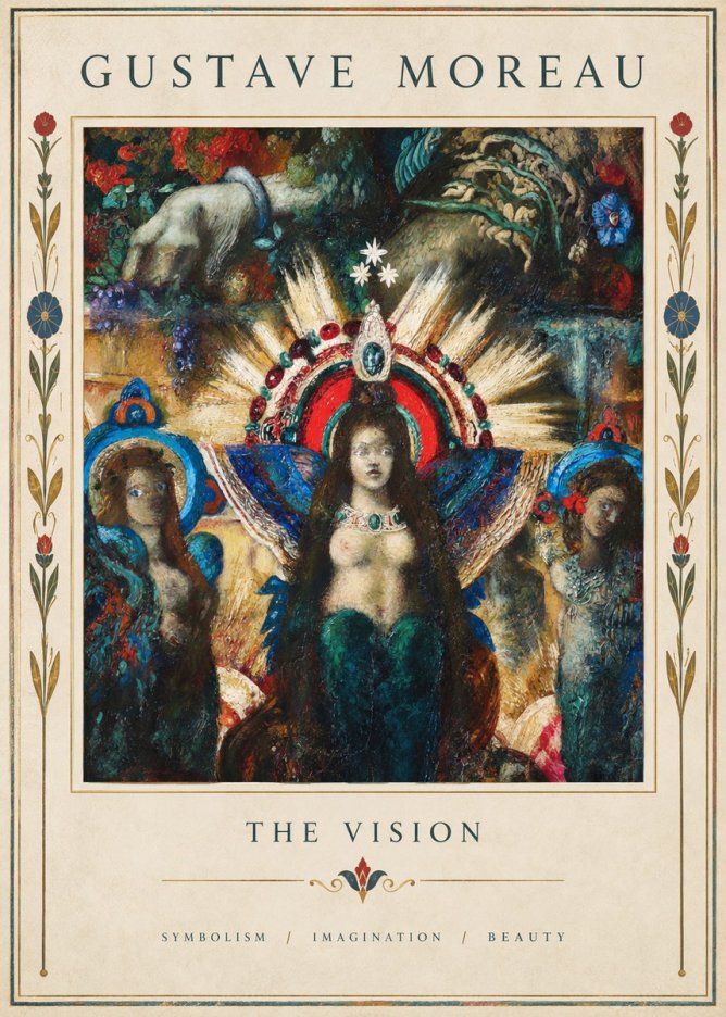 Gustave Moreau L'apparition I No5 - Poster