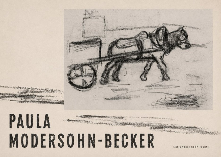 Paula Modersohn-Becker Karrengaul Nach Rechts No4 - Poster